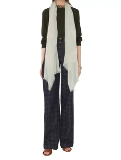 Wide Ekd Wool Scarf