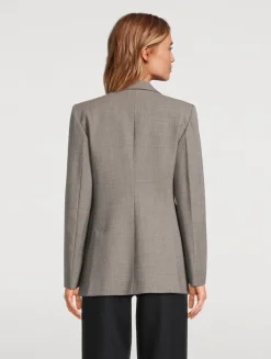 Wool Crêpe Blazer