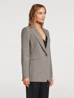 Wool Crêpe Blazer