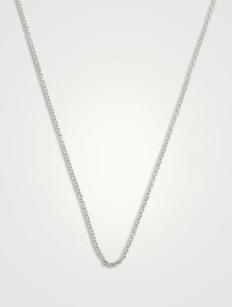 Wulu 16-Inch 18K White Gold Chain