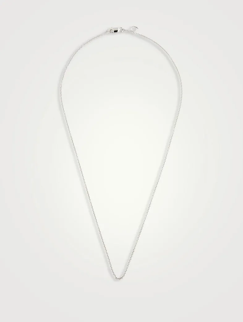 Wulu 16-Inch 18K White Gold Chain