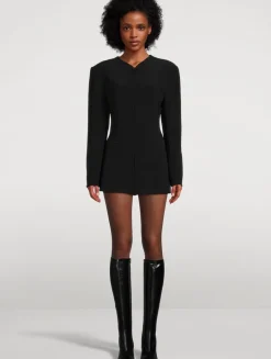 Zip-Front Blazer