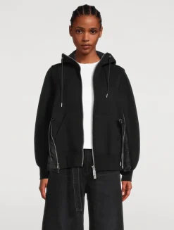 Zip Twill Hoodie